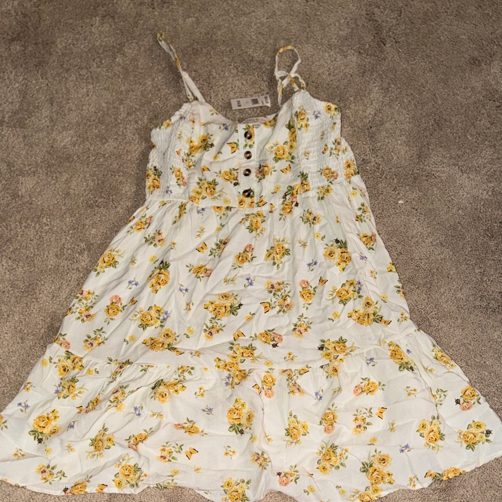 Yellow Floral Dress